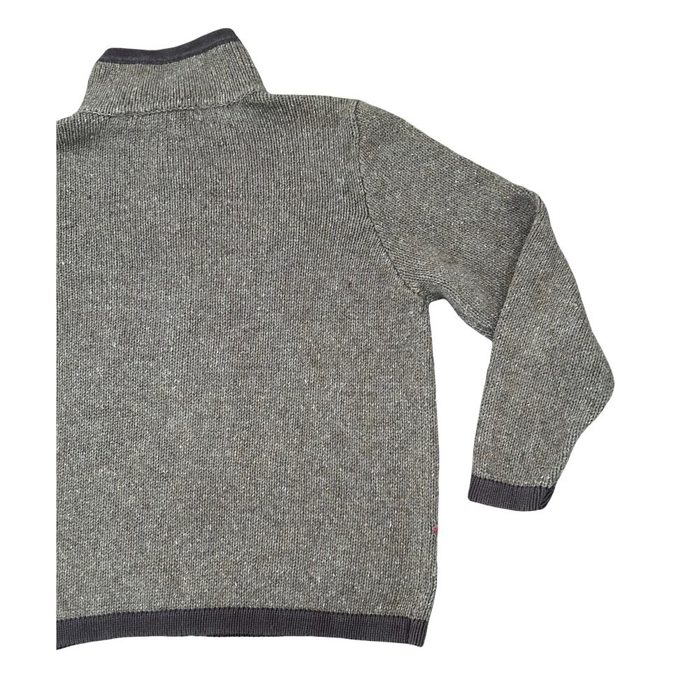 Vintage Wool Blend Brown Patchwork Embroidered Ch… - image 6